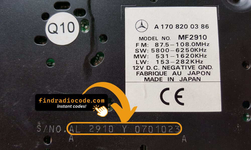 Mercedes Alpine MF2910 AL2910 serial number